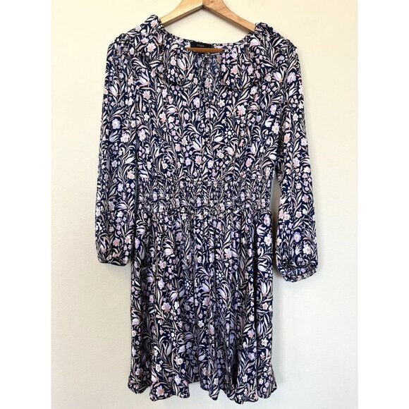 NWT J.Crew V-neck Mini Dress in Floral Fields S - Picture 4 of 16